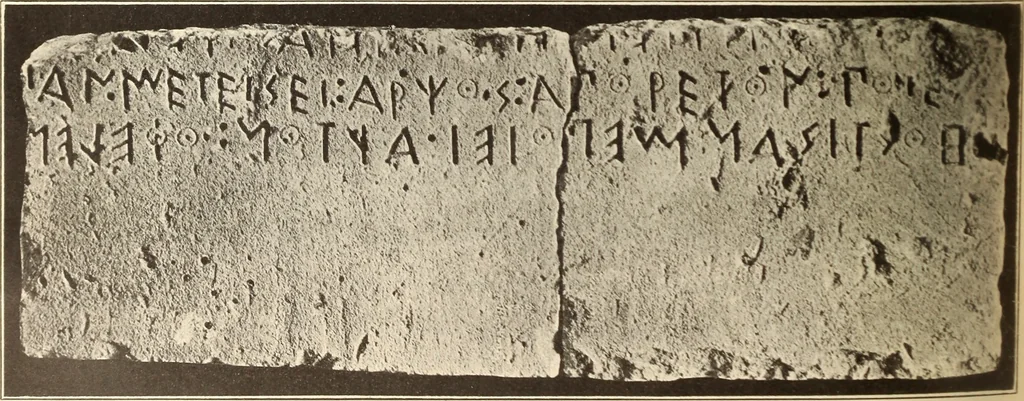 An illustration from Archaiologik ephmeris : ekdidomen hypo ts en Athnais Archaiologiks Hetairias, 1862, leaf 585