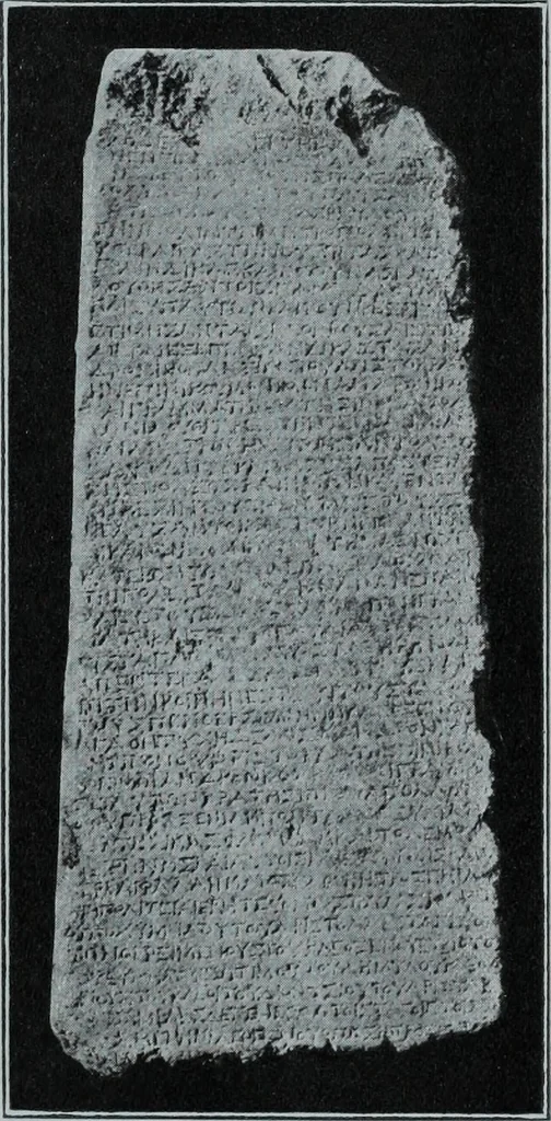 An illustration from Archaiologik ephmeris : ekdidomen hypo ts en Athnais Archaiologiks Hetairias, 1862, leaf 202