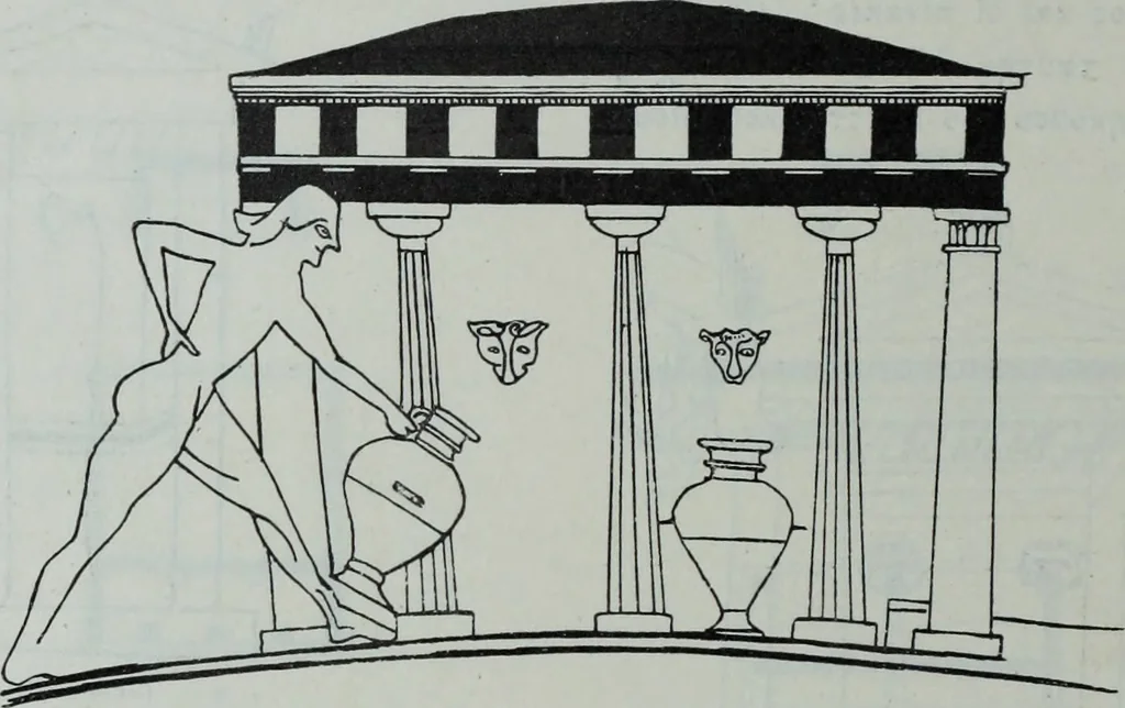 An illustration from Archaiologik ephmeris : ekdidomen hypo ts en Athnais Archaiologiks Hetairias, 1862, leaf 307