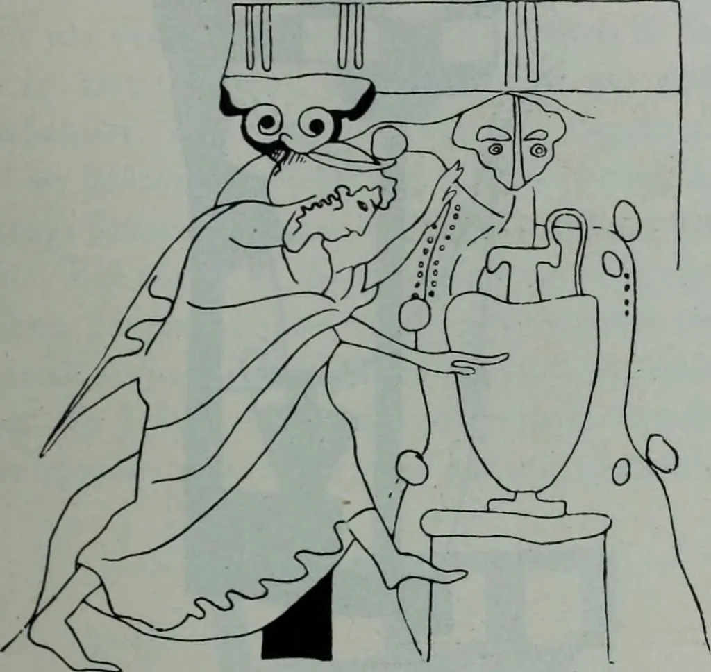 An illustration from Archaiologik ephmeris : ekdidomen hypo ts en Athnais Archaiologiks Hetairias, 1862, leaf 308