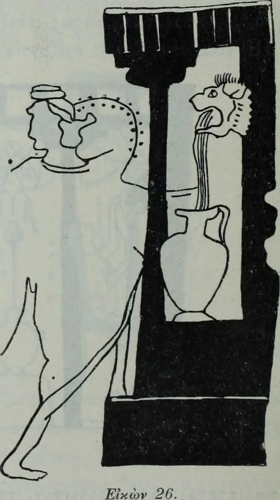 An illustration from Archaiologik ephmeris : ekdidomen hypo ts en Athnais Archaiologiks Hetairias, 1862, leaf 309