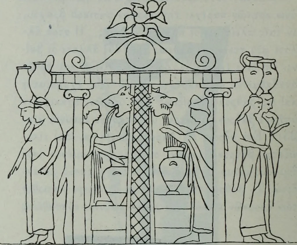 An illustration from Archaiologik ephmeris : ekdidomen hypo ts en Athnais Archaiologiks Hetairias, 1862, leaf 311