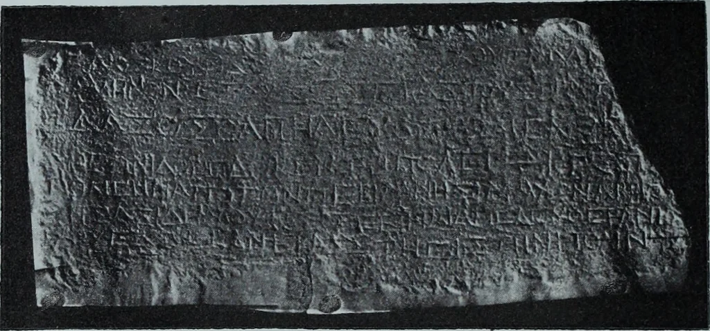 An illustration from Archaiologik ephmeris : ekdidomen hypo ts en Athnais Archaiologiks Hetairias, 1862, leaf 465