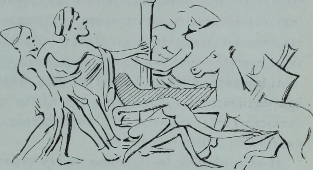 An illustration from Archaiologik ephmeris : ekdidomen hypo ts en Athnais Archaiologiks Hetairias, 1862, leaf 496