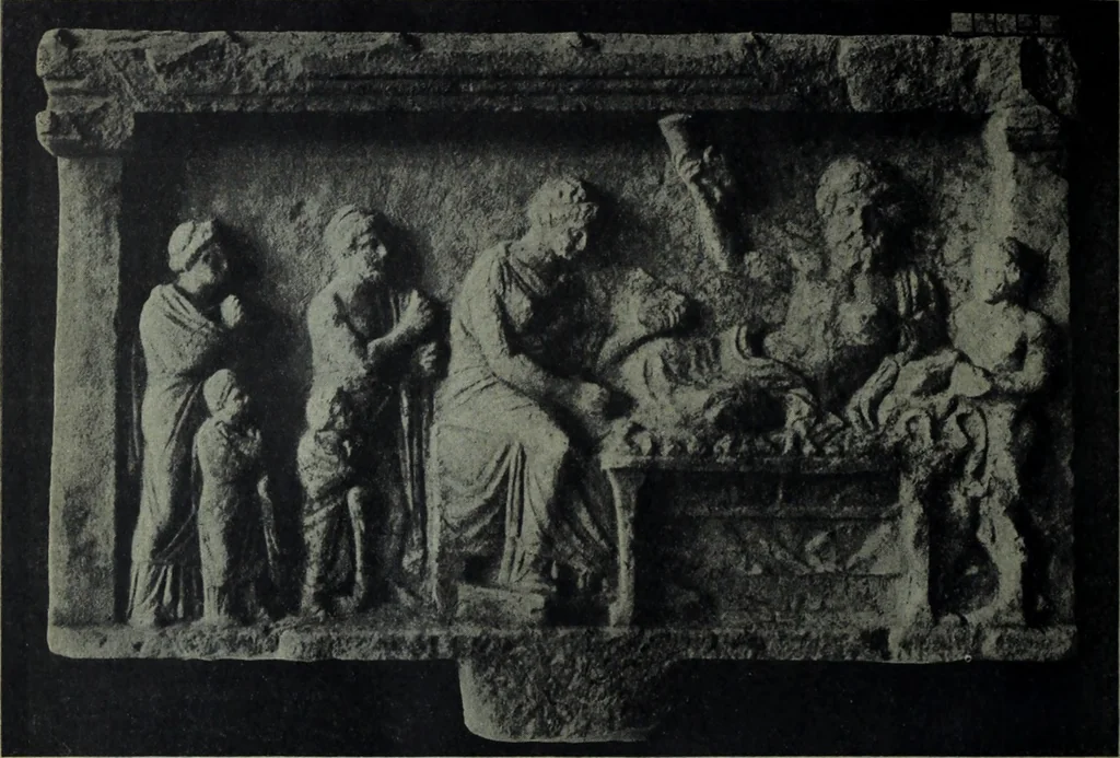 An illustration from Archaiologik ephmeris : ekdidomen hypo ts en Athnais Archaiologiks Hetairias, 1862, leaf 597