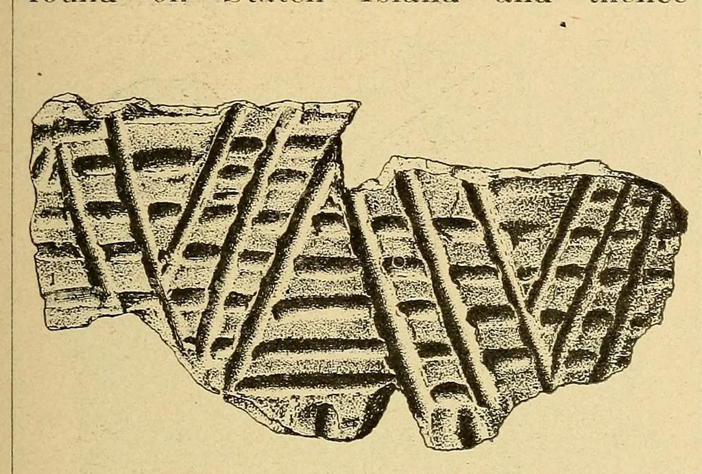 An illustration from Archeological investigations on Manhattan island, New York city, 1920, leaf 131
