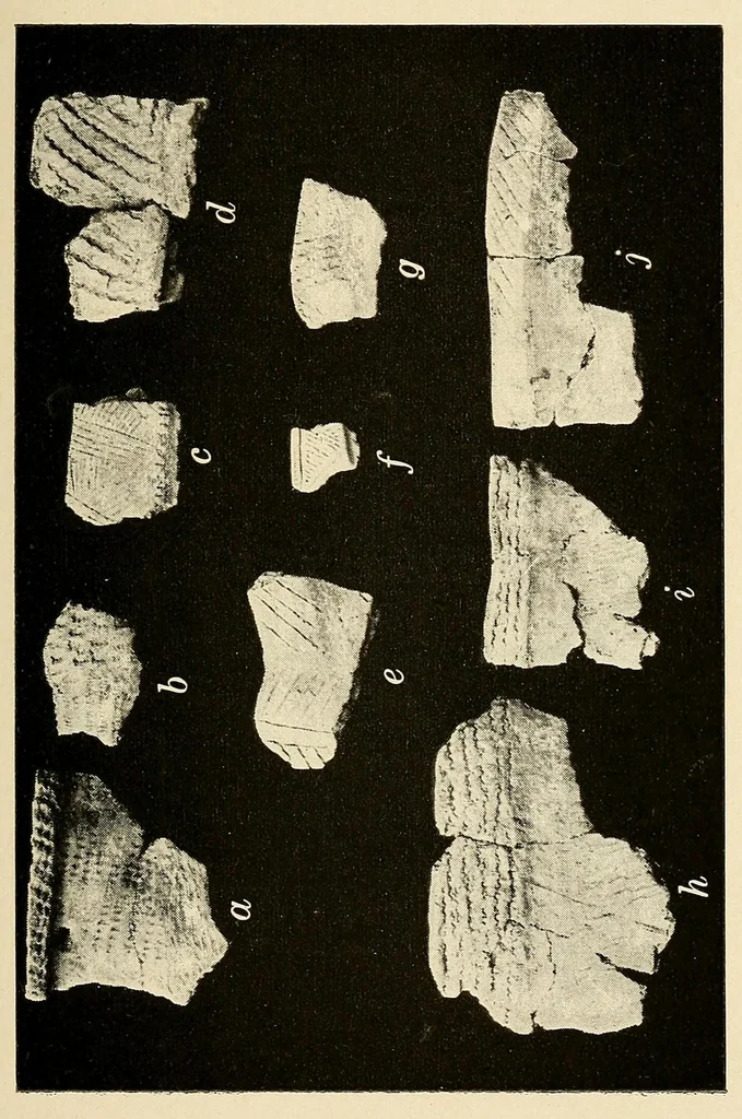 An illustration from Archeological investigations on Manhattan island, New York city, 1920, leaf 135
