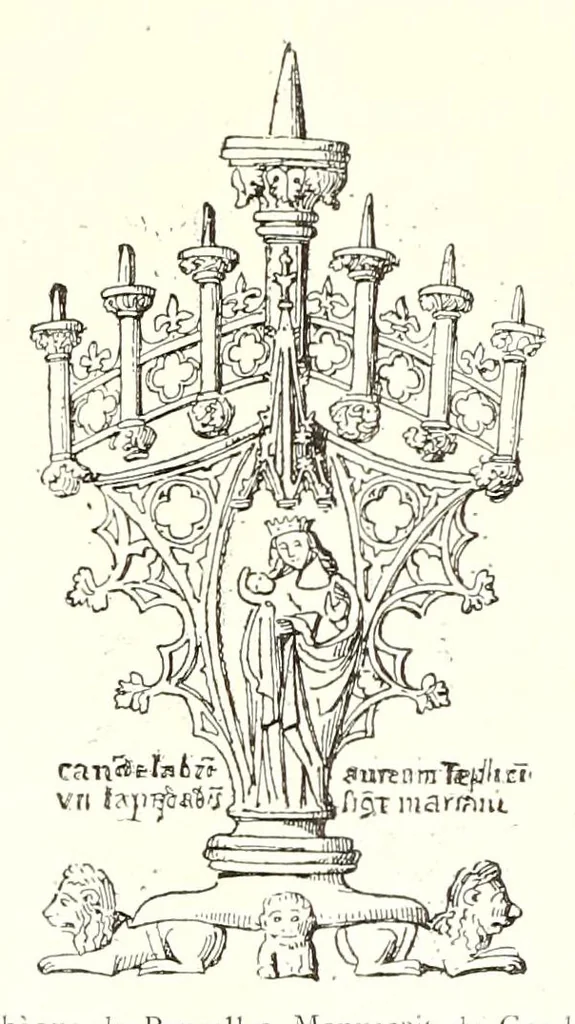 An illustration from Archéologie chrétienne. Les saints de la messe et leurs monuments, 1893, leaf 154