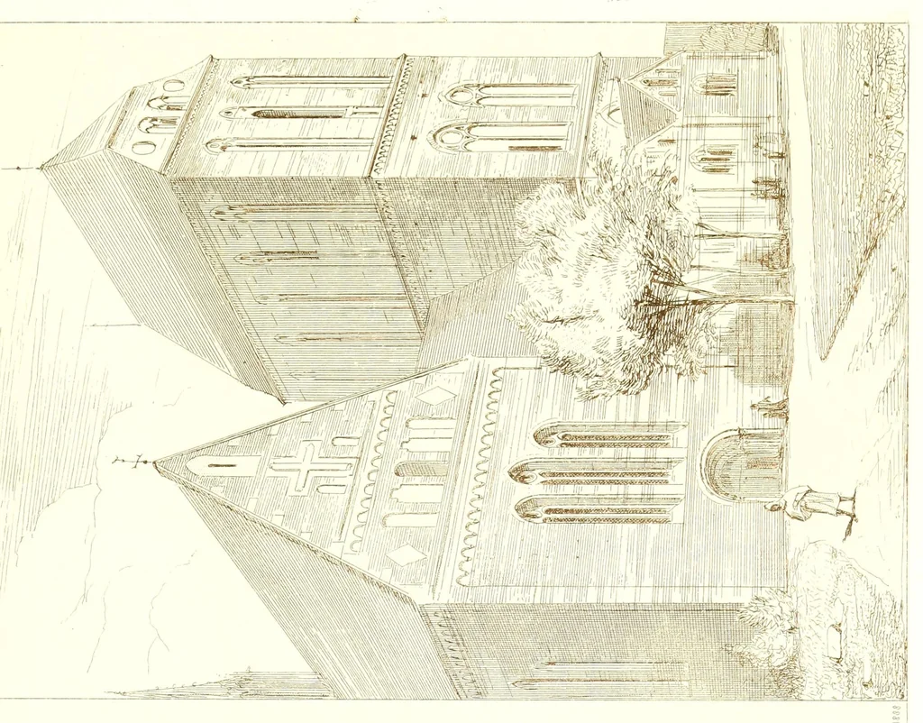 An illustration from Archéologie chrétienne. Les saints de la messe et leurs monuments, 1893, leaf 397