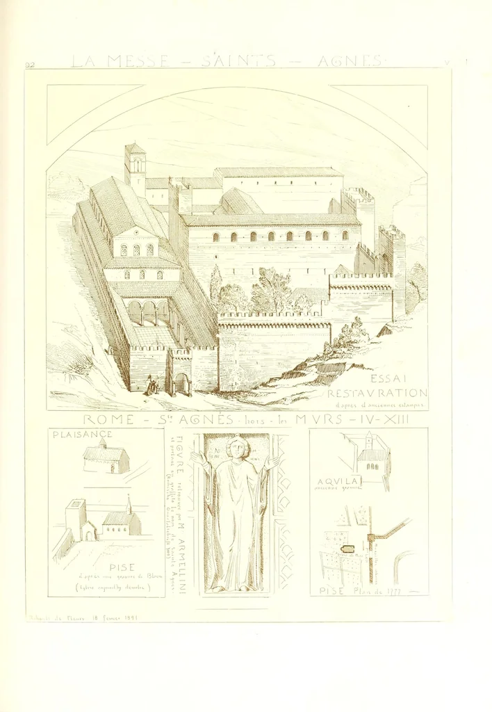 An illustration from Archéologie chrétienne. Les saints de la messe et leurs monuments, 1893, leaf 419