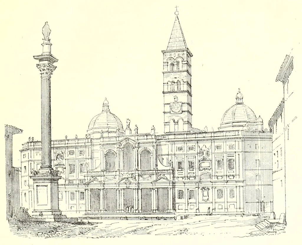 An illustration from Archéologie chrétienne. Les saints de la messe et leurs monuments, 1893, leaf 45