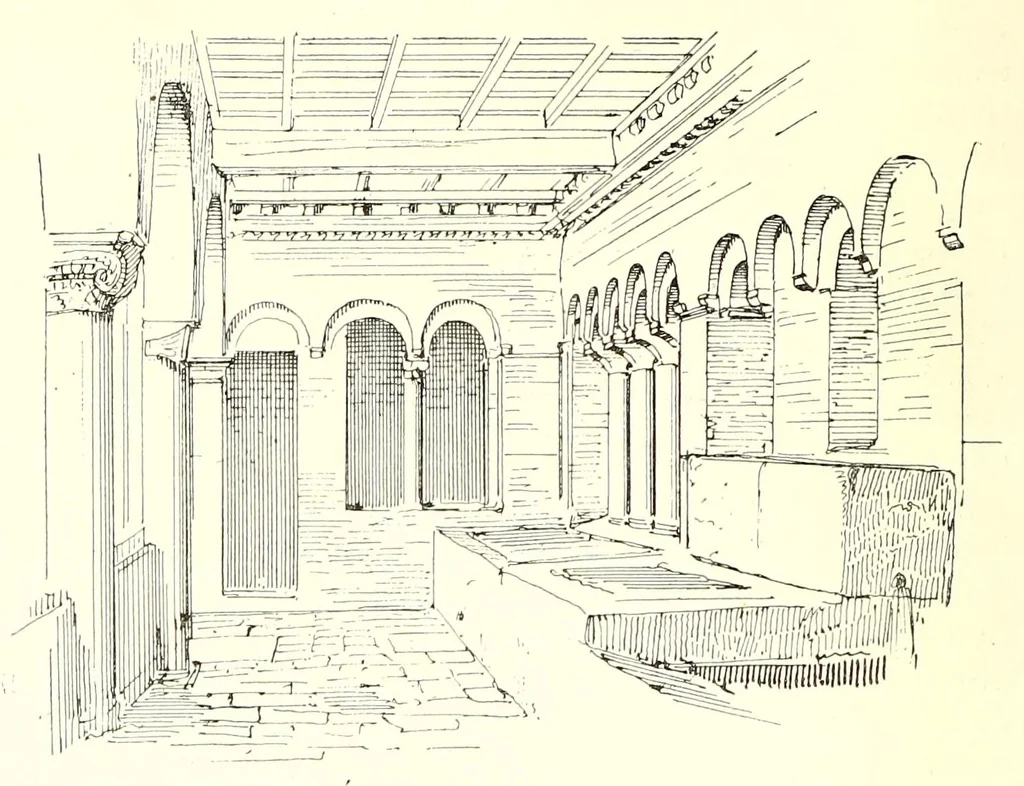 An illustration from Archéologie chrétienne. Les saints de la messe et leurs monuments, 1893, leaf 60
