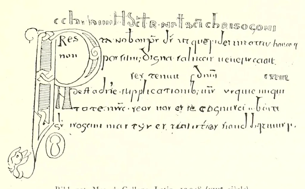 An illustration from Archéologie chrétienne. Les saints de la messe et leurs monuments, 1893, leaf 219