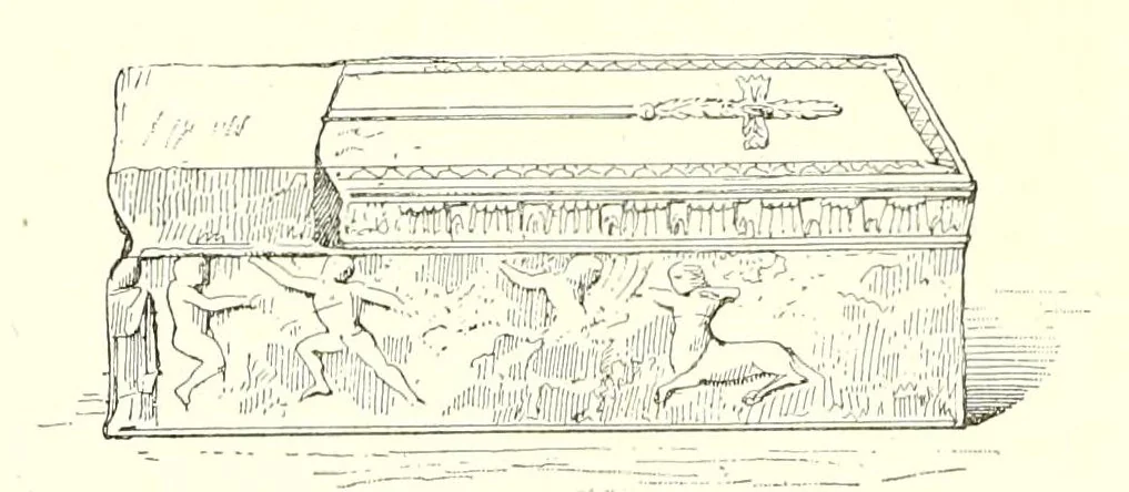 An illustration from Archéologie chrétienne. Les saints de la messe et leurs monuments, 1893, leaf 24