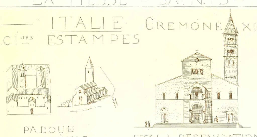 An illustration from Archéologie chrétienne. Les saints de la messe et leurs monuments, 1893, leaf 305