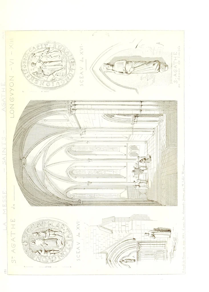 An illustration from Archéologie chrétienne. Les saints de la messe et leurs monuments, 1893, leaf 319