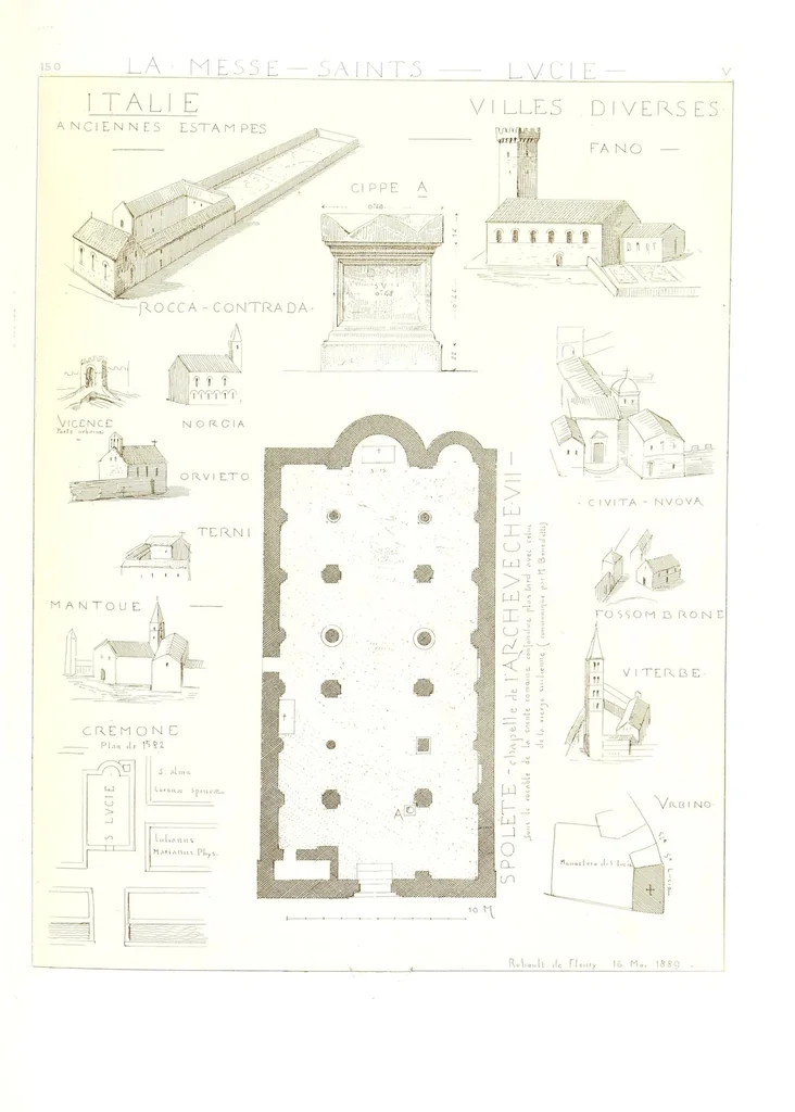 An illustration from Archéologie chrétienne. Les saints de la messe et leurs monuments, 1893, leaf 357