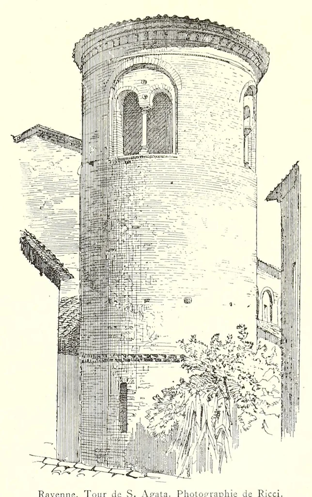 An illustration from Archéologie chrétienne. Les saints de la messe et leurs monuments, 1893, leaf 47