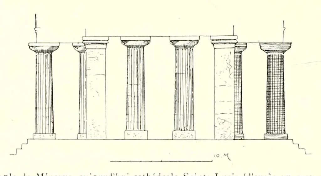 An illustration from Archéologie chrétienne. Les saints de la messe et leurs monuments, 1893, leaf 96