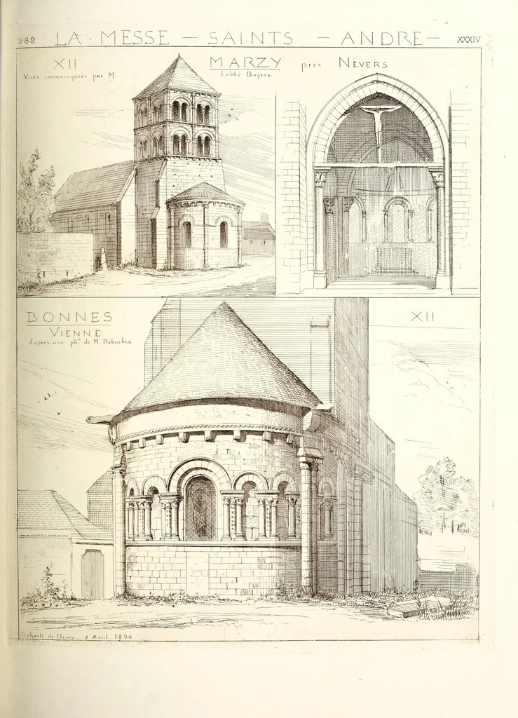 An illustration from Archéologie chrétienne. Les saints de la messe et leurs monuments, 1893, leaf 191