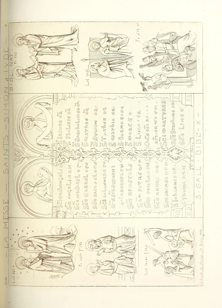 An illustration from Archéologie chrétienne. Les saints de la messe et leurs monuments, 1893, leaf 241