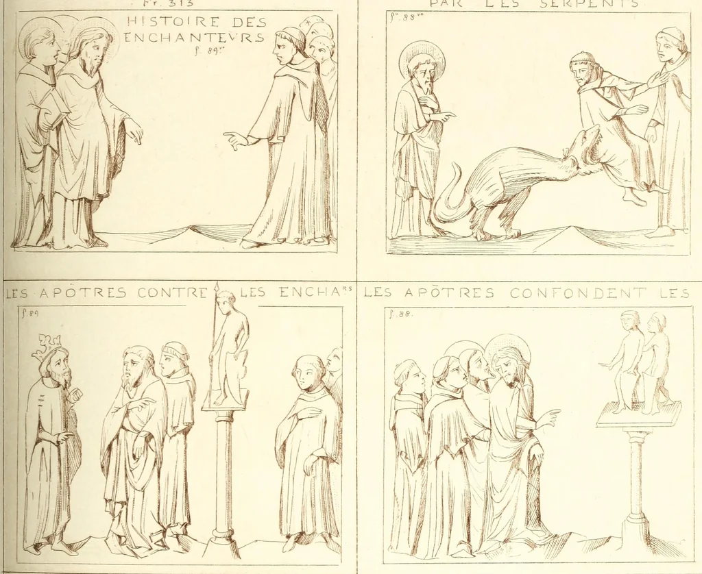 An illustration from Archéologie chrétienne. Les saints de la messe et leurs monuments, 1893, leaf 255