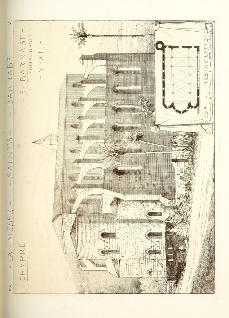 An illustration from Archéologie chrétienne. Les saints de la messe et leurs monuments, 1893, leaf 283