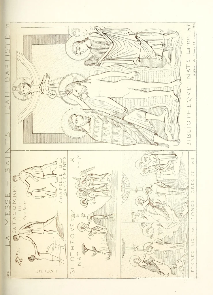 An illustration from Archéologie chrétienne. Les saints de la messe et leurs monuments, 1893, leaf 295