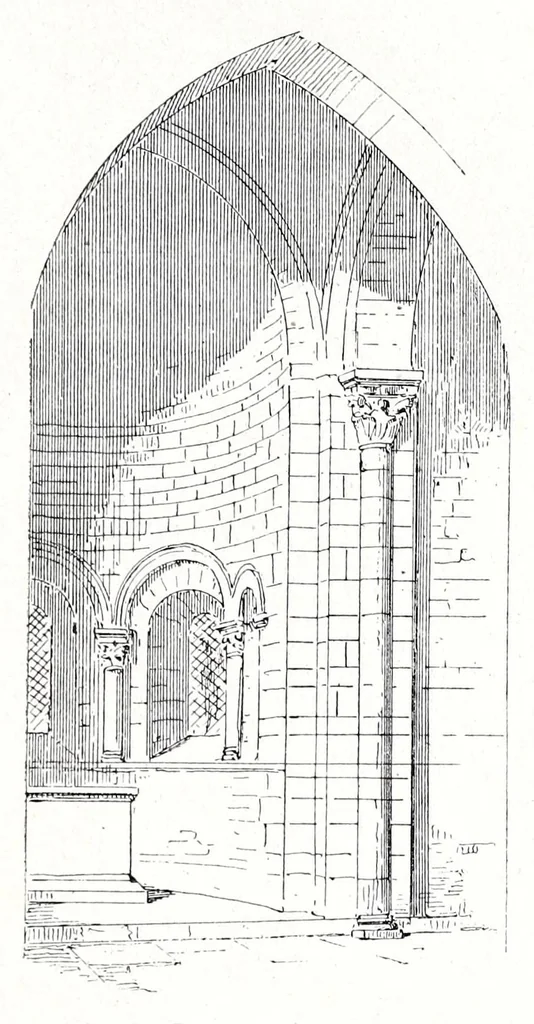 An illustration from Archéologie chrétienne. Les saints de la messe et leurs monuments, 1893, leaf 33