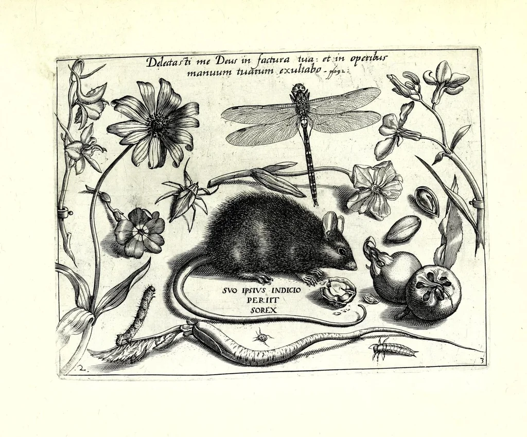 An illustration from Archetypa stvdiaqve patris GeorgiI HoefnageliI, 1592, leaf 61