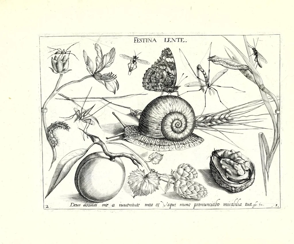 An illustration from Archetypa stvdiaqve patris GeorgiI HoefnageliI, 1592, leaf 9