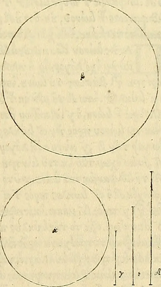 An illustration from Archimedes ta mechri nyn sozomena hapanta. Archimedis Syracusani philosophi ac geometrae excellentissimi opera, quae quidem extant, omnia, multis iam seculis desiderata, atque a quam paucissimis hactenus visa, nuncque primum et Graece et Latine in lucem edita ... Adiecta quoq; sunt Eutocii Ascalonitae in eosdem Archimedis libros commentaria, item Graece et Latine, nunquam antea excusa, 1544, leaf 22
