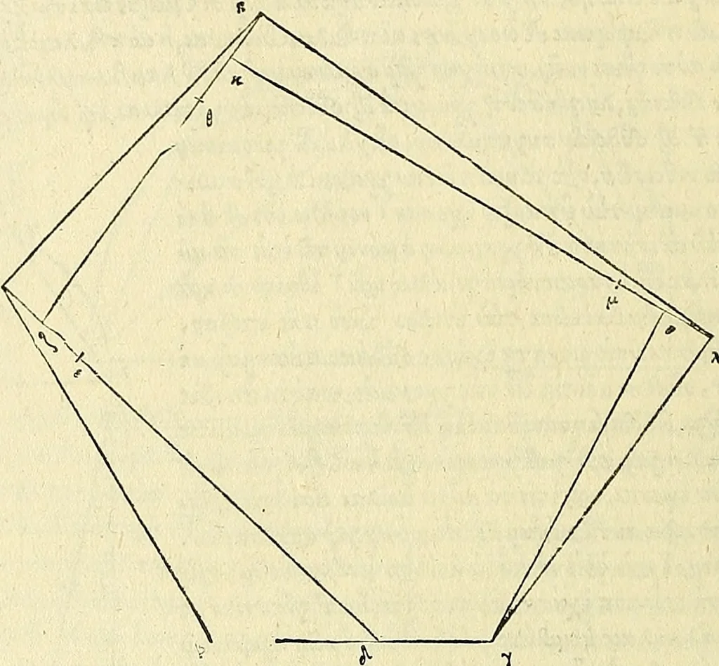 An illustration from Archimedes ta mechri nyn sozomena hapanta. Archimedis Syracusani philosophi ac geometrae excellentissimi opera, quae quidem extant, omnia, multis iam seculis desiderata, atque a quam paucissimis hactenus visa, nuncque primum et Graece et Latine in lucem edita ... Adiecta quoq; sunt Eutocii Ascalonitae in eosdem Archimedis libros commentaria, item Graece et Latine, nunquam antea excusa, 1544, leaf 331