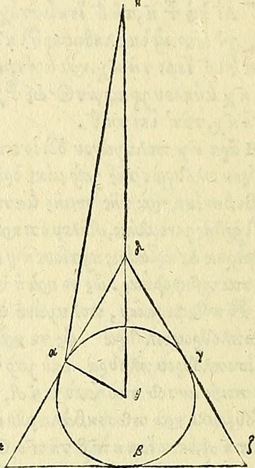 An illustration from Archimedes ta mechri nyn sozomena hapanta. Archimedis Syracusani philosophi ac geometrae excellentissimi opera, quae quidem extant, omnia, multis iam seculis desiderata, atque a quam paucissimis hactenus visa, nuncque primum et Graece et Latine in lucem edita ... Adiecta quoq; sunt Eutocii Ascalonitae in eosdem Archimedis libros commentaria, item Graece et Latine, nunquam antea excusa, 1544, leaf 333