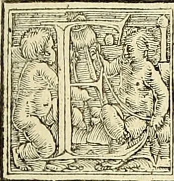 An illustration from Archimedes ta mechri nyn sozomena hapanta. Archimedis Syracusani philosophi ac geometrae excellentissimi opera, quae quidem extant, omnia, multis iam seculis desiderata, atque a quam paucissimis hactenus visa, nuncque primum et Graece et Latine in lucem edita ... Adiecta quoq; sunt Eutocii Ascalonitae in eosdem Archimedis libros commentaria, item Graece et Latine, nunquam antea excusa, 1544, leaf 376