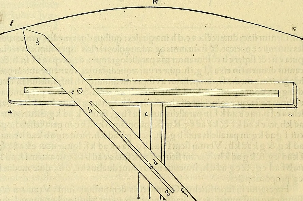 An illustration from Archimedes ta mechri nyn sozomena hapanta. Archimedis Syracusani philosophi ac geometrae excellentissimi opera, quae quidem extant, omnia, multis iam seculis desiderata, atque a quam paucissimis hactenus visa, nuncque primum et Graece et Latine in lucem edita ... Adiecta quoq; sunt Eutocii Ascalonitae in eosdem Archimedis libros commentaria, item Graece et Latine, nunquam antea excusa, 1544, leaf 419