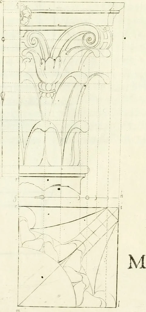 An illustration from Archisesto per formar con facilità li cinque ordini d'architettura : con altri particolari intorno la medesima professione, 1627, leaf 102