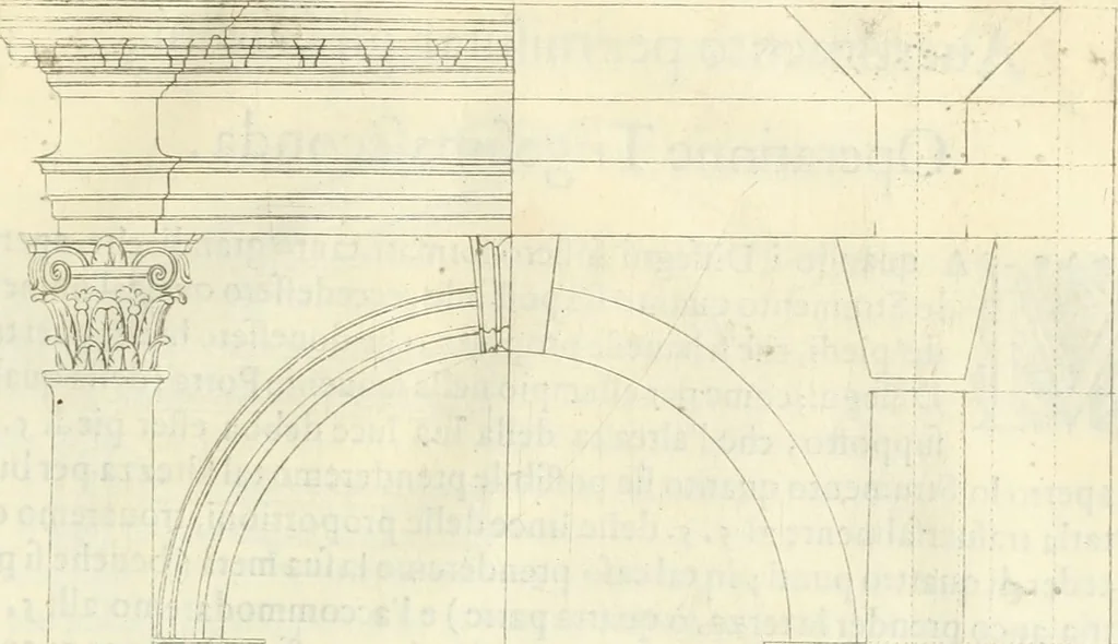 An illustration from Archisesto per formar con facilità li cinque ordini d'architettura : con altri particolari intorno la medesima professione, 1627, leaf 76