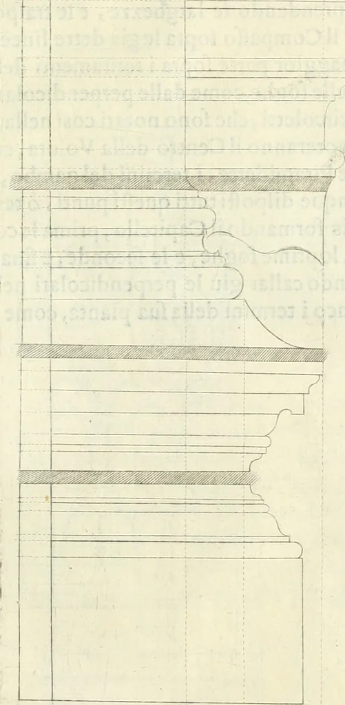 An illustration from Archisesto per formar con facilità li cinque ordini d'architettura : con altri particolari intorno la medesima professione, 1627, leaf 82