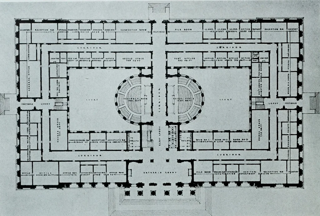 An illustration from The architect, 1915, leaf 167
