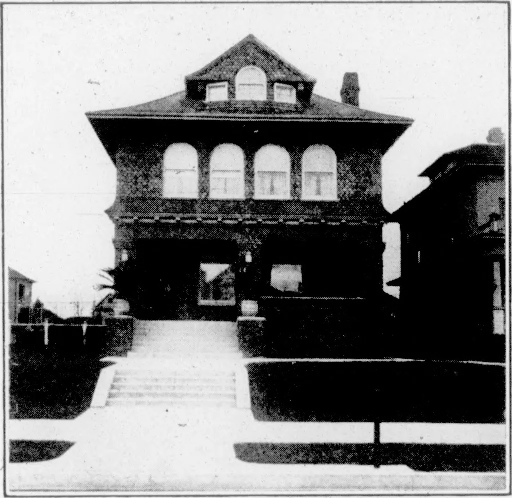 An illustration from The Architect, 1905, leaf 149