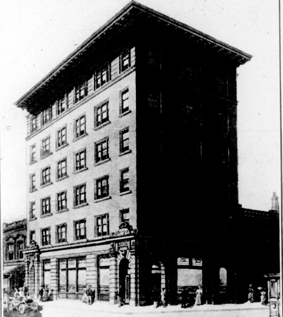 An illustration from The Architect, 1905, leaf 154