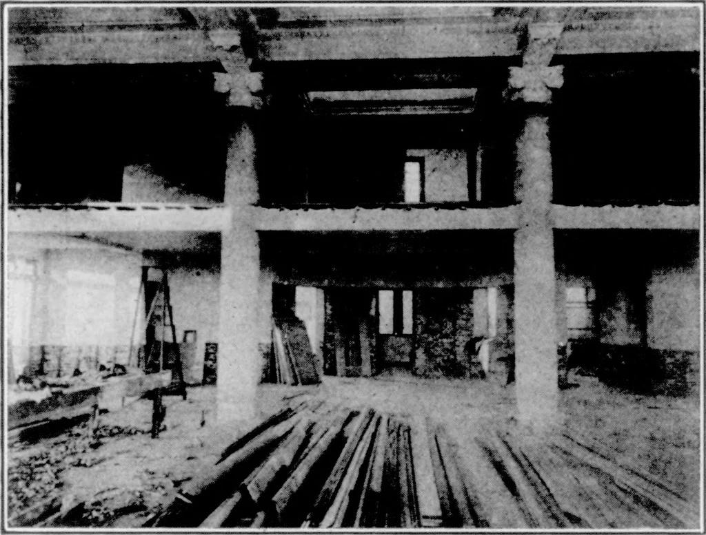 An illustration from The Architect, 1905, leaf 161