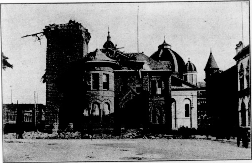 An illustration from The Architect, 1905, leaf 205