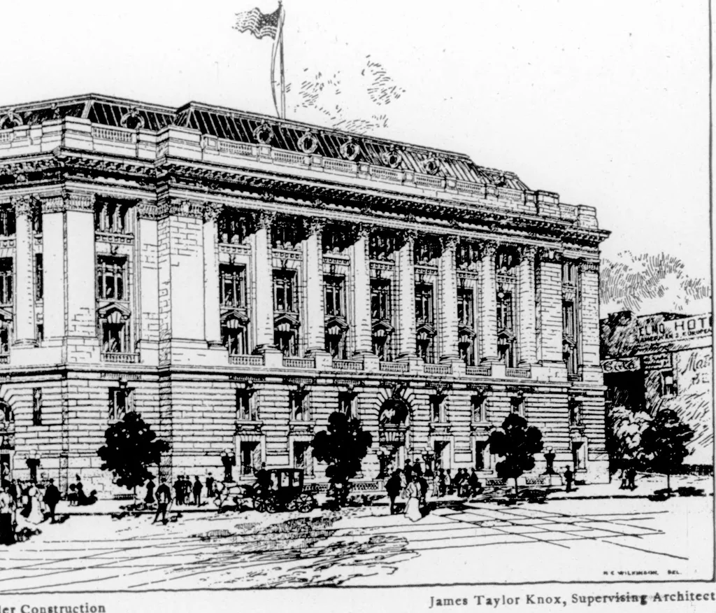 An illustration from The Architect, 1905, leaf 239