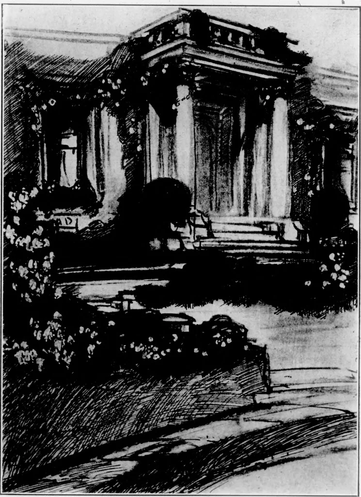 An illustration from The Architect, 1905, leaf 24