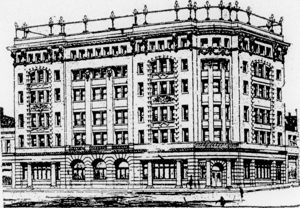 An illustration from The Architect, 1905, leaf 241