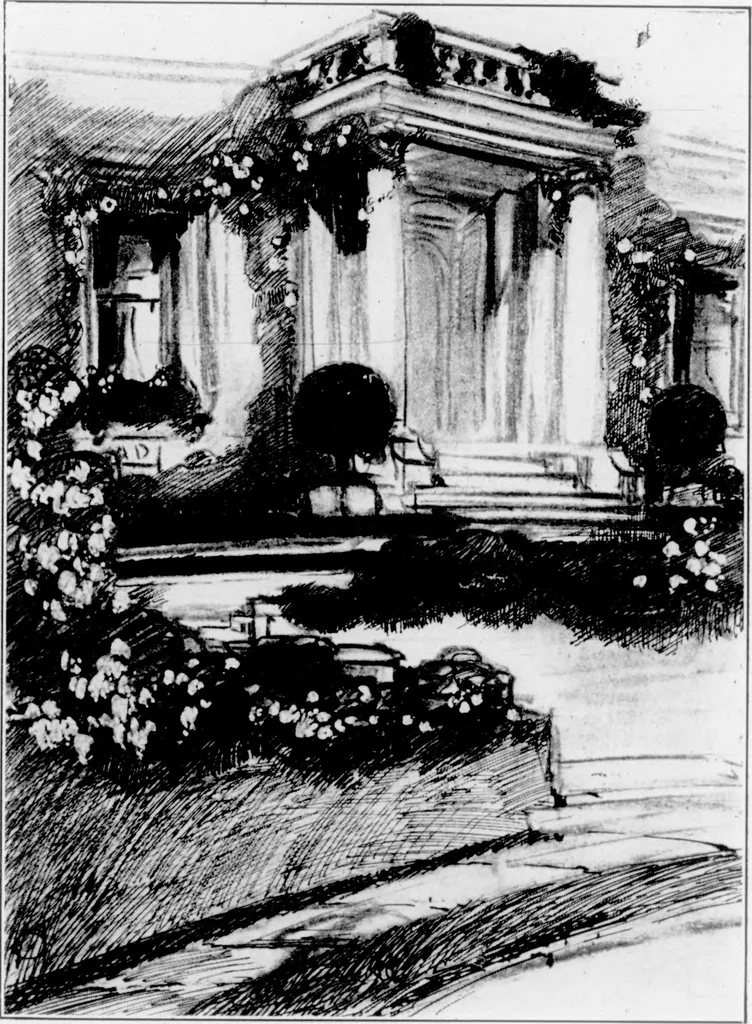 An illustration from The Architect, 1905, leaf 25