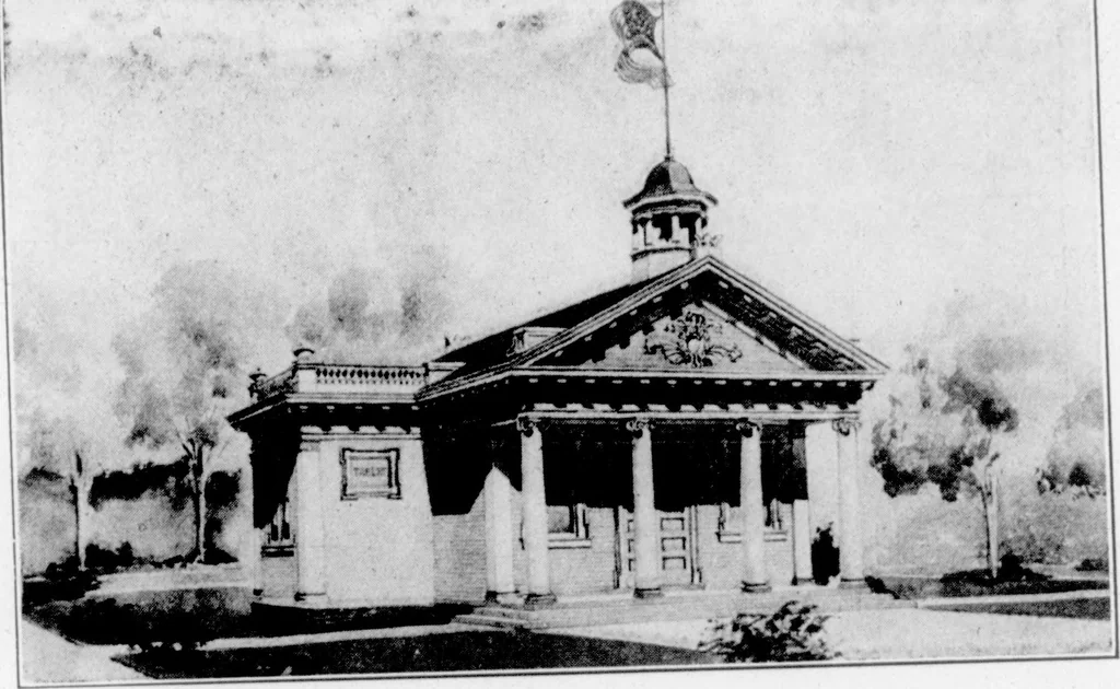 An illustration from The Architect, 1905, leaf 285