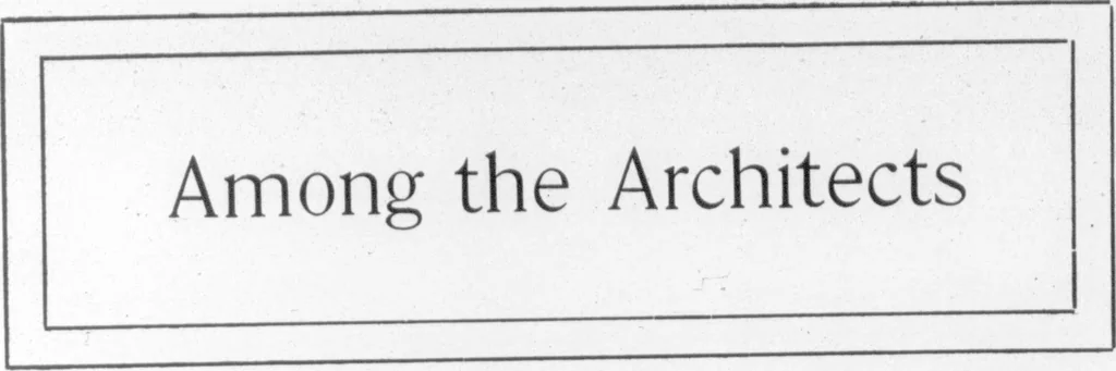 An illustration from The Architect, 1905, leaf 305